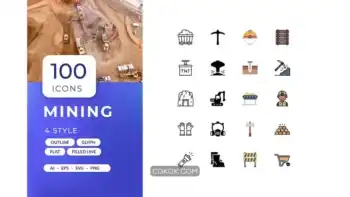 دانلود آیکون معدن Mining Icons