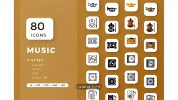 دانلود آیکون موزیک Music Icons