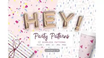 دانلود پترن مهمانی Party Patterns set of 12