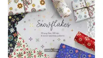 دانلود پترن دانه برف Snowflakes