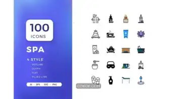 دانلود آیکون اسپا SPA icons