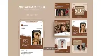 دانلود طرح لایه باز پست اینستاگرام SRTP Instagram Post v3.8