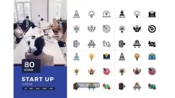 دانلود آیکون استارت آپ Start Up Icons