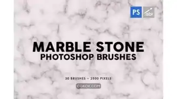 دانلود براش سنگ مرمر Marble Stone Photoshop Stamp Brushes
