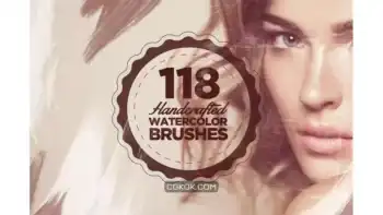 دانلود براش آبرنگ فتوشاپ Handcrafted Watercolor Brushes