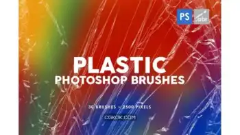 دانلود براش پلاستیک فتوشاپ Plastic Photoshop Stamp Brushes | 02