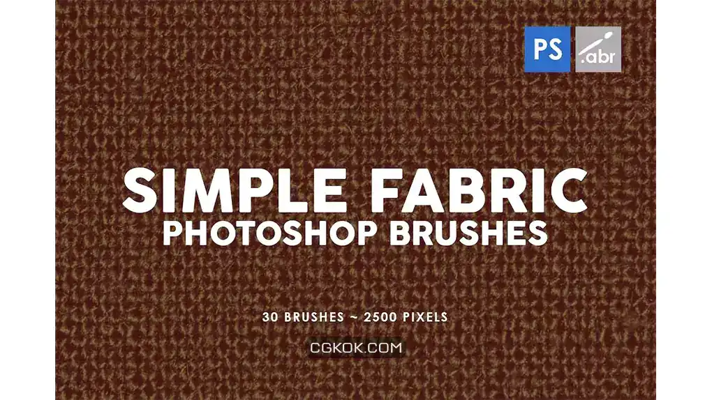 دانلود براش فتوشاپ پارچه Simple Fabric Photoshop Stamp Brushes