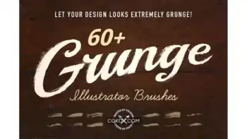 دانلود براش قلمو ایلوستریتور Grunge Illustrator Brushes