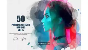 دانلود براش نقاشی دیجیتال فتوشاپ Painting Artistic Brushes – Vol. 5
