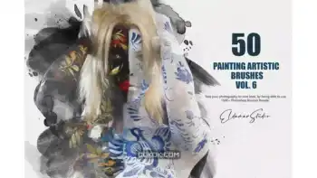 دانلود براش نقاشی دیجیتال فتوشاپ Painting Artistic Brushes Vol.6