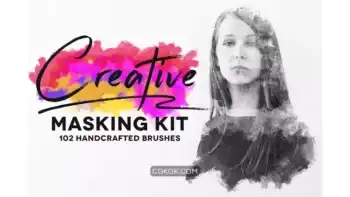 دانلود براش فتوشاپ ماسک خلاقانه Creative Masking Kit