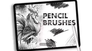 دانلود براش مداد پروکریت Dans Pencil Brush Procretae 1