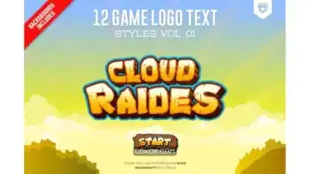 دانلود استایل متن لوگو بازی Game Logo Text Styles