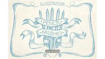 دانلود براش مداد ایلوستریتور Illustrator Pencil Brushes