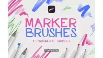 دانلود براش پروکریت Marker Procreate Brushes