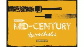 دانلود براش ایلوستریتور Mid-century brushes for Adobe Illustrator