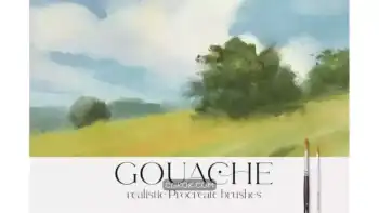 دانلود براش پروکریت گواش Procreate Gouache Brush set