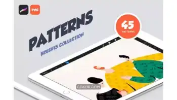 دانلود براش پروکریت Procreate Patterns Brushes Set