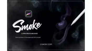 دانلود براش دود پروکریت Smoke Procreate Brushes