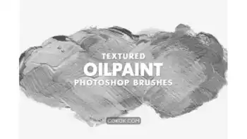 دانلود براش رنگ روغن فتوشاپ Textured Oil Paint Brushes