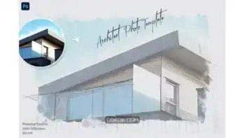دانلود اکشن فتوشاپ افکت اسکیس معماری Architect Sketch Photo Template