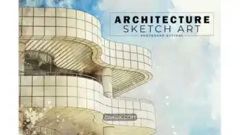 دانلود اکشن فتوشاپ هنر اسکیس معماری Architecture Sketch Art PS Actions