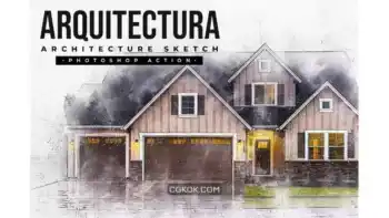 دانلود اکشن فتوشاپ اسکچ معماری Arquitectura – Architecture Sketch Photoshop Action