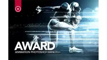 دانلود اکشن فتوشاپ ایجاد افکت متحرک جوایز Award Animation Photoshop Action