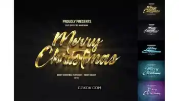 دانلود افکت متن کریسمس Christmas Text Effects