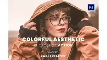 دانلود اکشن فتوشاپ زیباسازی عکس Colorful Aesthetic Photoshop Action