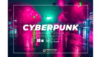 دانلود پریست لایت روم و فتوشاپ سایبرپانک Cyberpunk Lightroom Presets & Mobile Presets