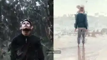 دانلود اکشن فتوشاپ ایجاد افکت تکه آیینه چند بعدی بر روی تصاویر Dimension Photoshop Action