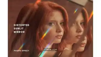 دانلود افکت تابش نور خورشید Distorted Sunlit Mirror Effect