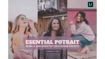 دانلود پریست لایت روم پرتره Esential Potrait Lightroom Presets Dekstop Mobile