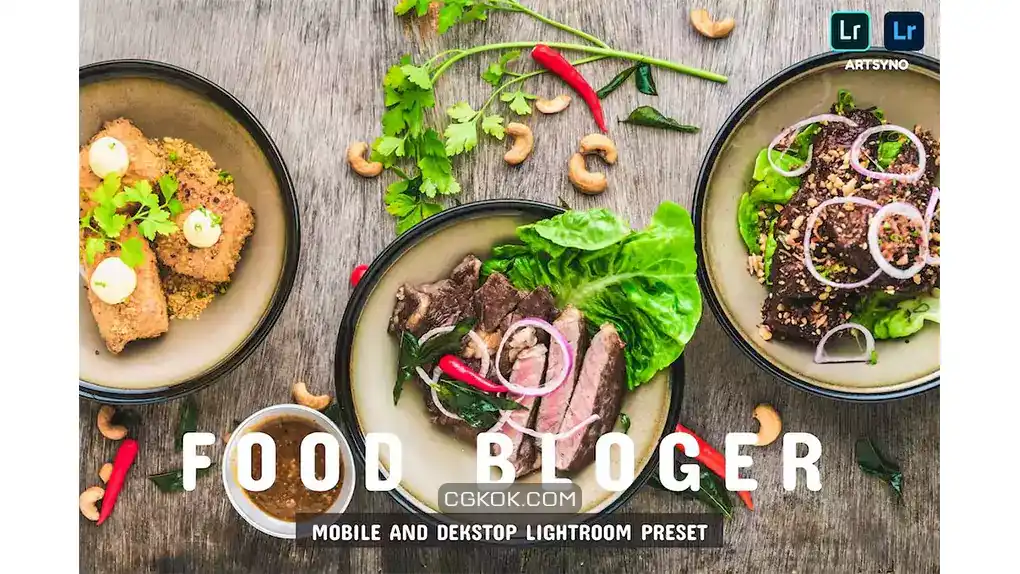 دانلود پریست لایت روم وبلاگ غذا Food Blog Lightroom Presets Dekstop and Mobile