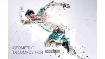 دانلود اکشن فتوشاپ تجزیه هندسی عکس Geometric Decomposition Photoshop Action