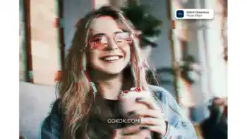 دانلود افکت گلیچ و نویز روی عکس Glitch Distortion Photoshop Effect