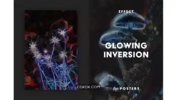 دانلود افکت پوستر فتوشاپ Glowing Inversion Effect