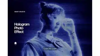 دانلود افکت عکس هولوگرام Hologram Photo Effect