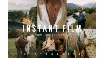 دانلود پریست لایت روم و فتوشاپ سینماتیک قدیمی INSTANT FILM Retro Grain Lightroom Presets