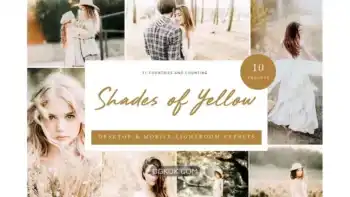 دانلود پریست لایت روم Lightroom Presets – Shades of Yellow
