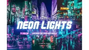 دانلود پریست لایت روم نور نئونی Neon Lights Lightroom Presets