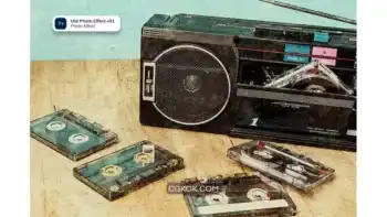 دانلود افکت عکس قدیمی فتوشاپ Old Photo Effect v01 Photo Effect