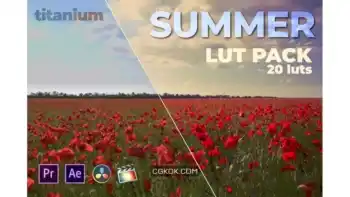دانلود پریست اصلاح رنگ تابستان Titanium Summer LUT Pack (20 Luts)
