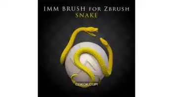 دانلود براش زیبراش مار IMM Brush Snake for Zbrush