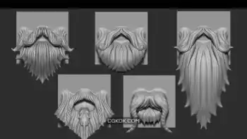 دانلود براش زیبراش ریش Zbrush – Beards VDM Brush