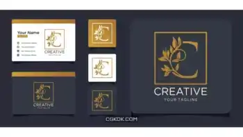 دانلود طرح وکتور لوگو حرف C