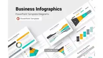 دانلود قالب پاورپوینت اینفوگرافیک کسب و کار Business Infographics PowerPoint Presentation Temp