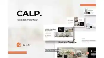 دانلود قالب پاورپوینت مشاور املاک Calp – Real Estate Powerpoint