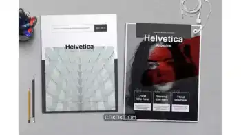 دانلود قالب ایندیزاین مجله هلوتیکا Helvetica Magazine Indesign Template